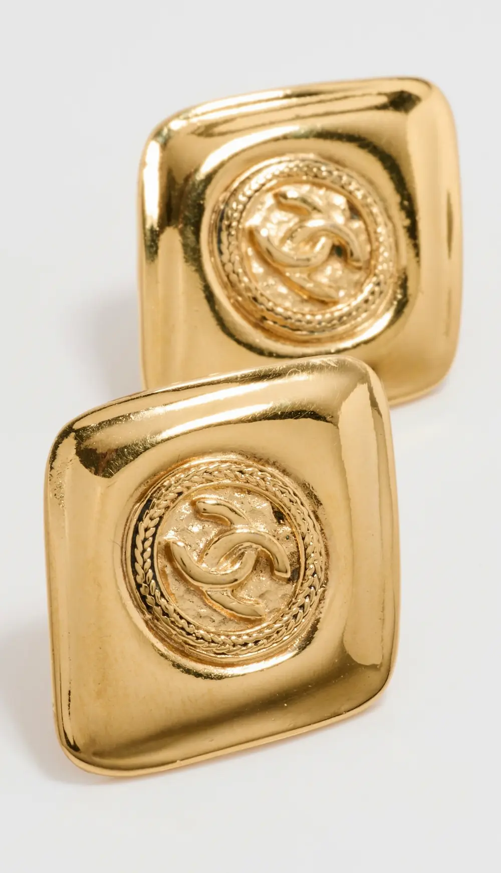 What Goes Around Comes Around Chanel Gold Earrings