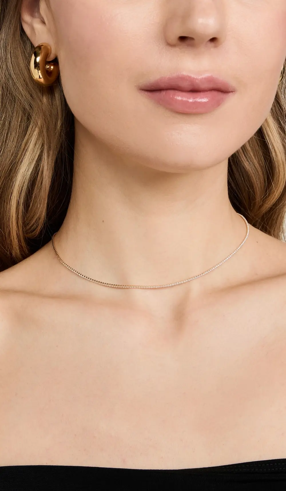 SHASHI Micro Teeny Tiny Tennis Necklace