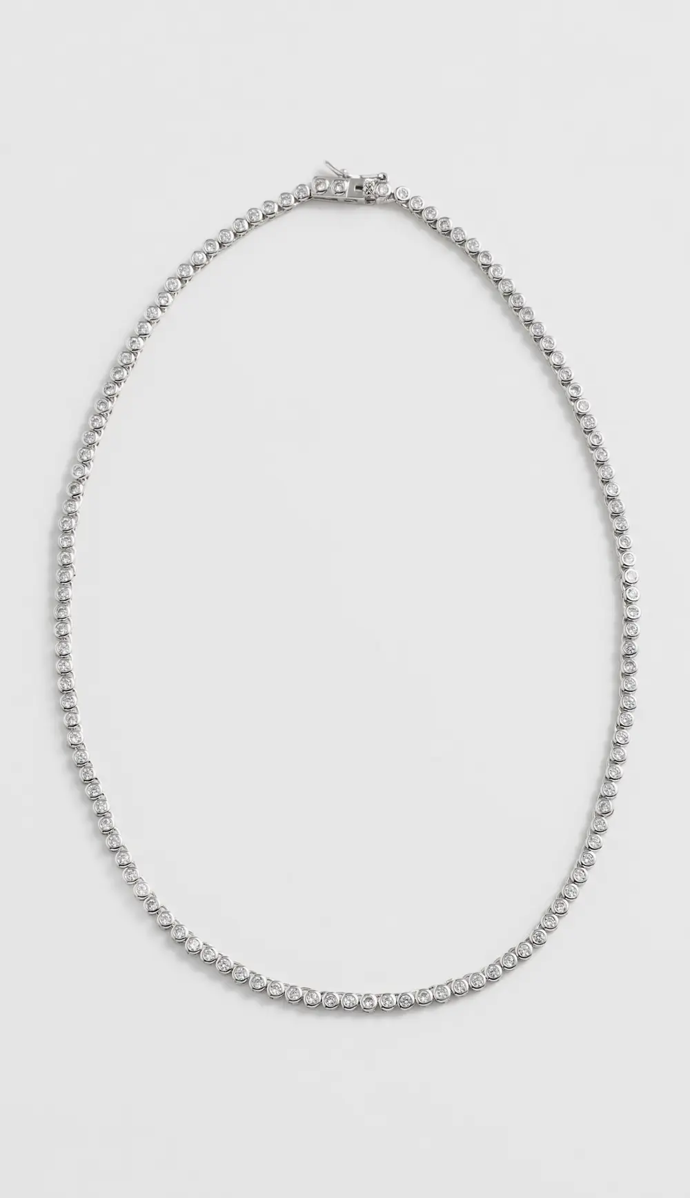 SHASHI Bezel Tennis Necklace