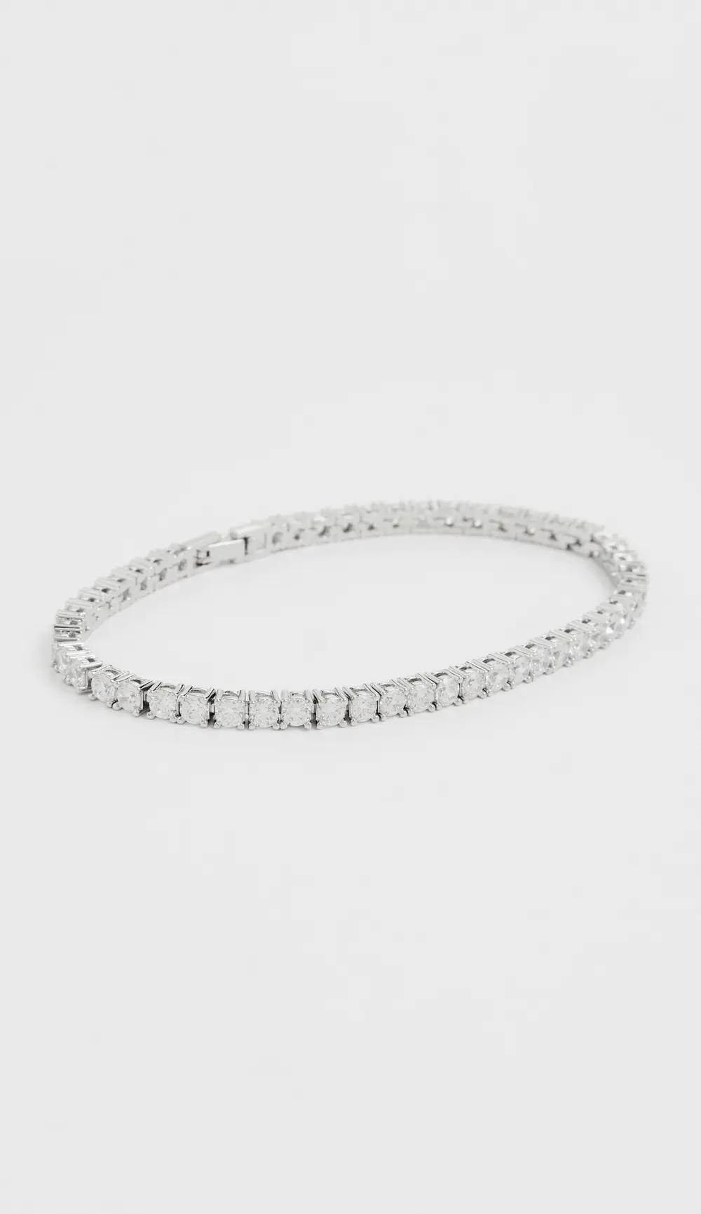BaubleBar Bennett Silver Tennis Bracelet