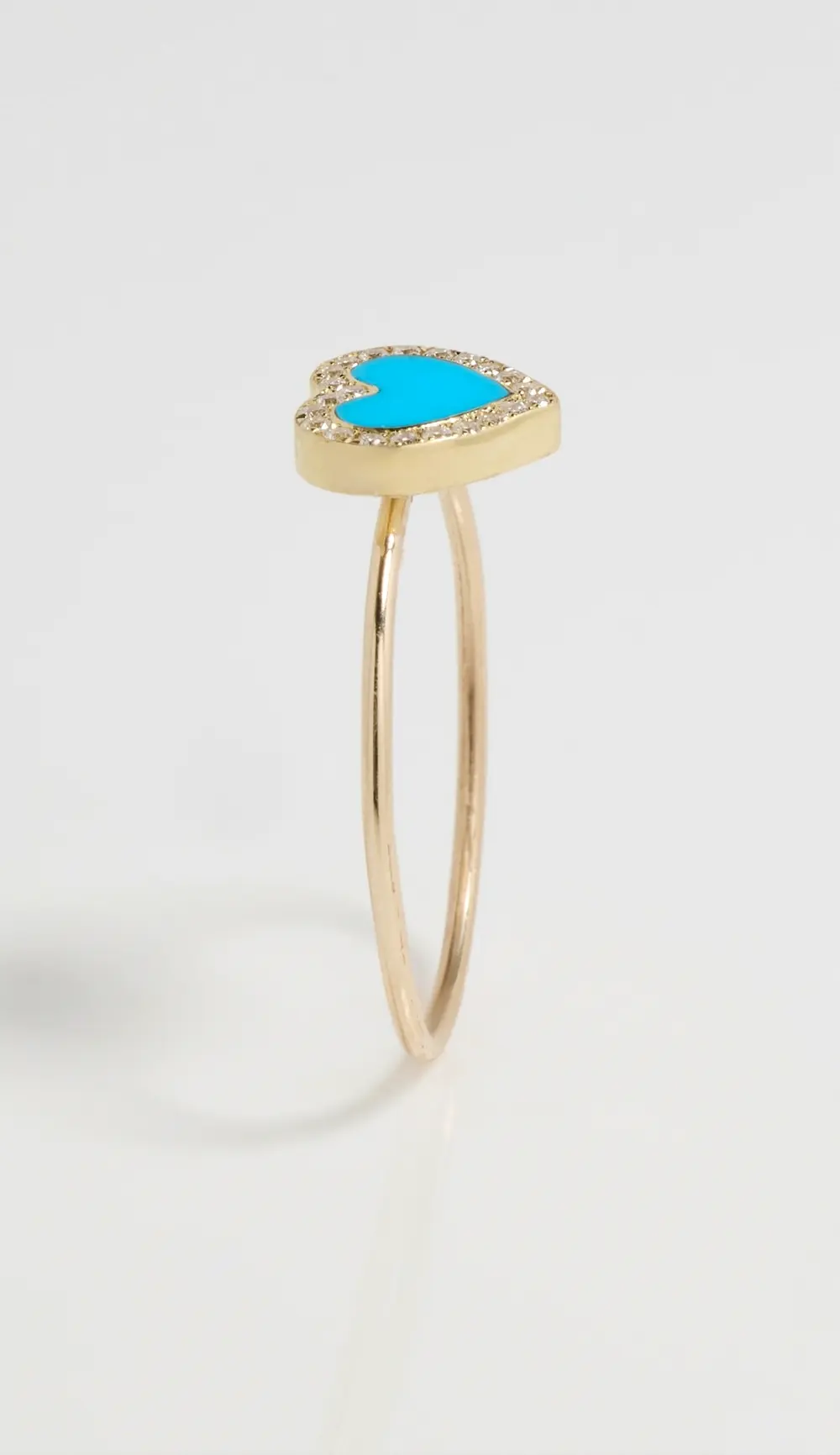 Jennifer Meyer Jewelry 18k XS Inlay Heart Ring