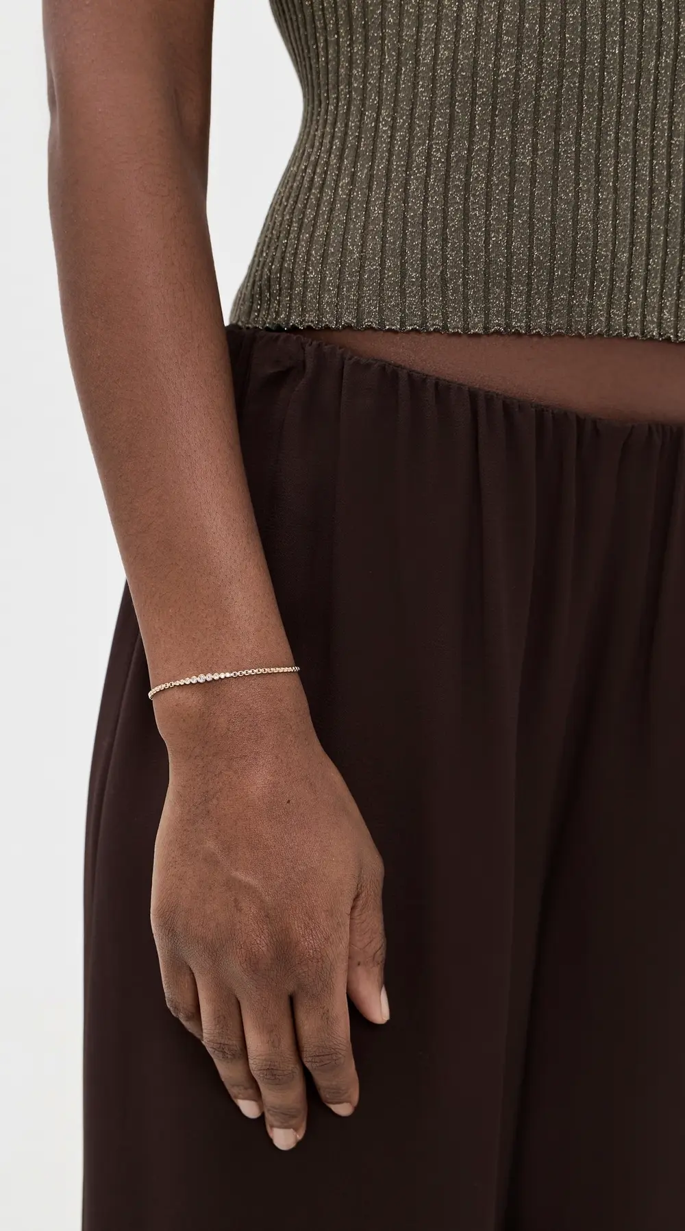 Zoe Chicco 14k Gold Graduated Bezel Diamond Bracelet