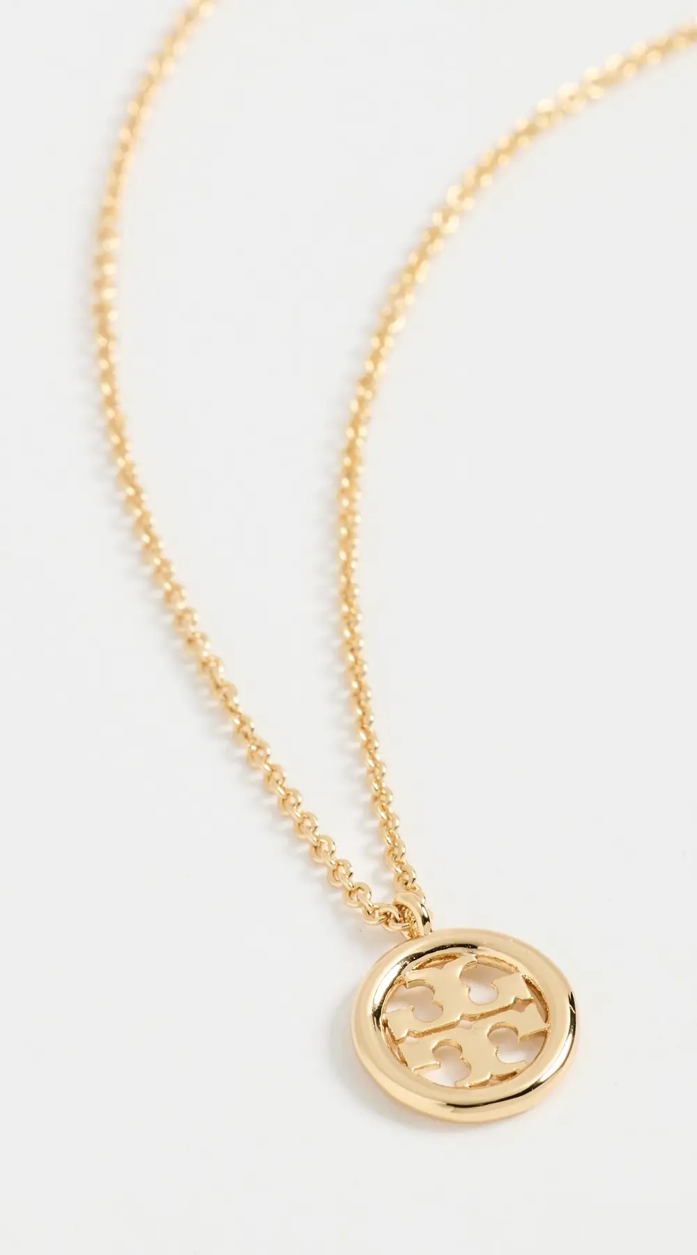 Tory Burch Icon Circle Pendant Necklace