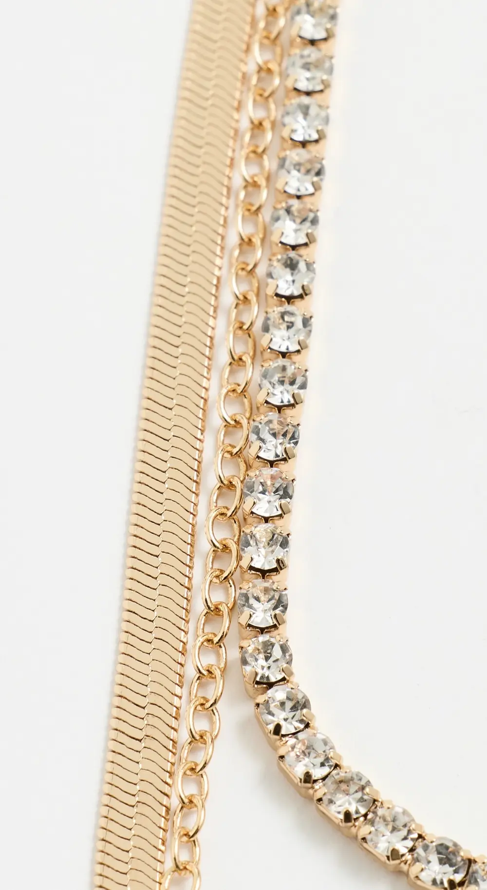 Ettika Crystal Halo Layered Necklace