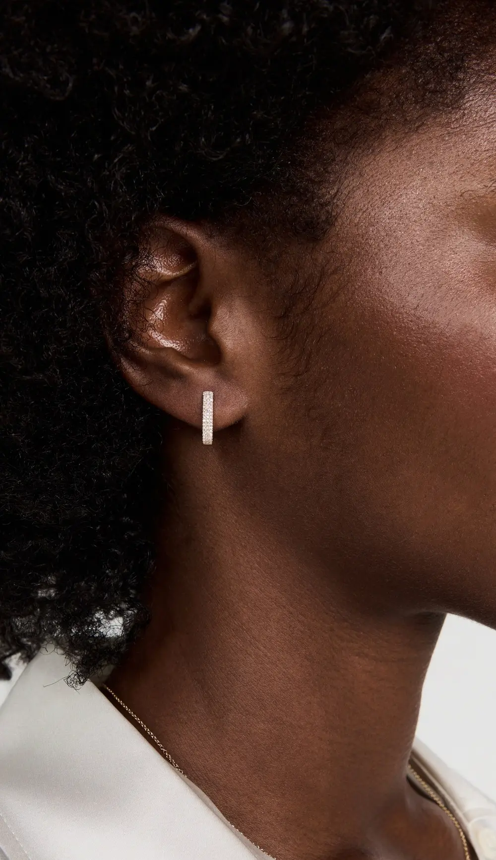 EF Collection 14k Diamond Jumbo Lola Huggie Earrings