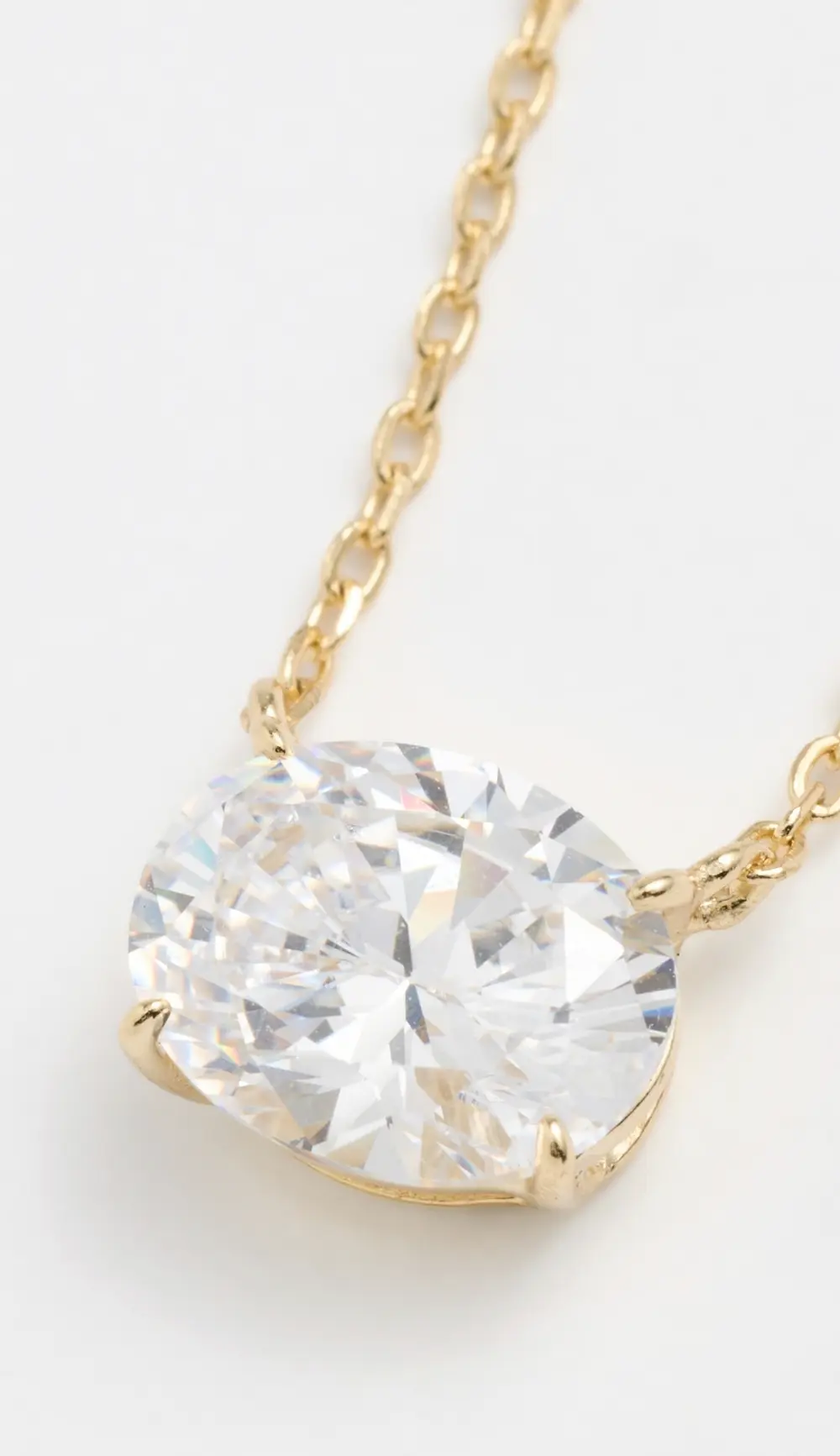 SHASHI Oval East To West Necklace