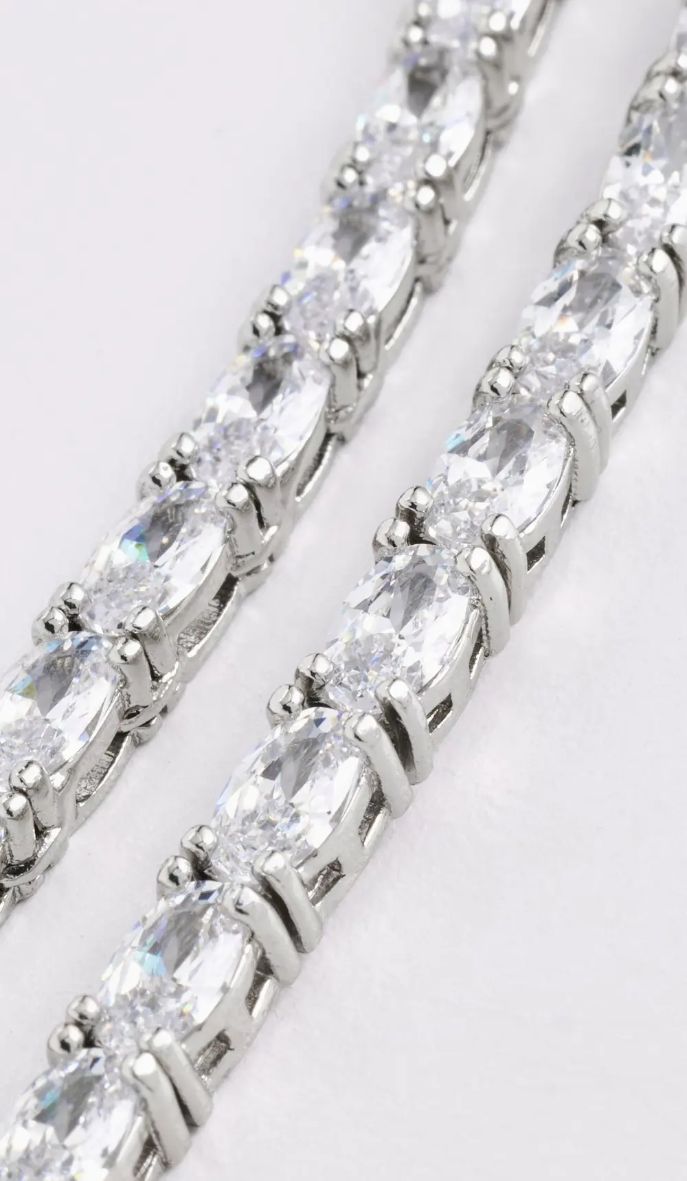 SHASHI Oval Tennis Necklace