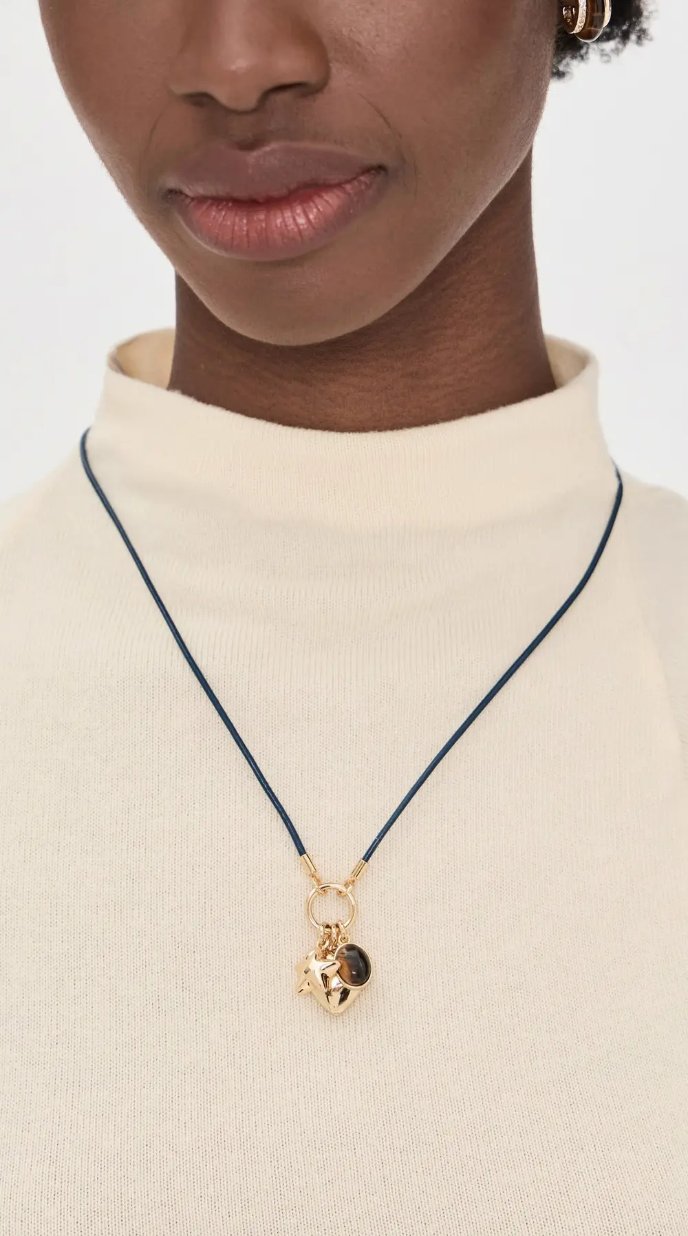 Madewell Heart Charm Cord Necklace
