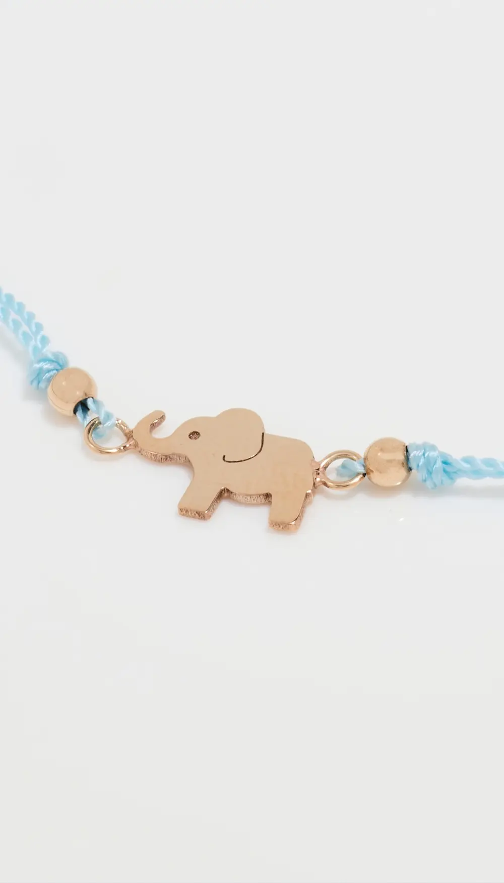 Zoe Chicco 14k Gold Midi Bitty Elephant Cord Bracelet