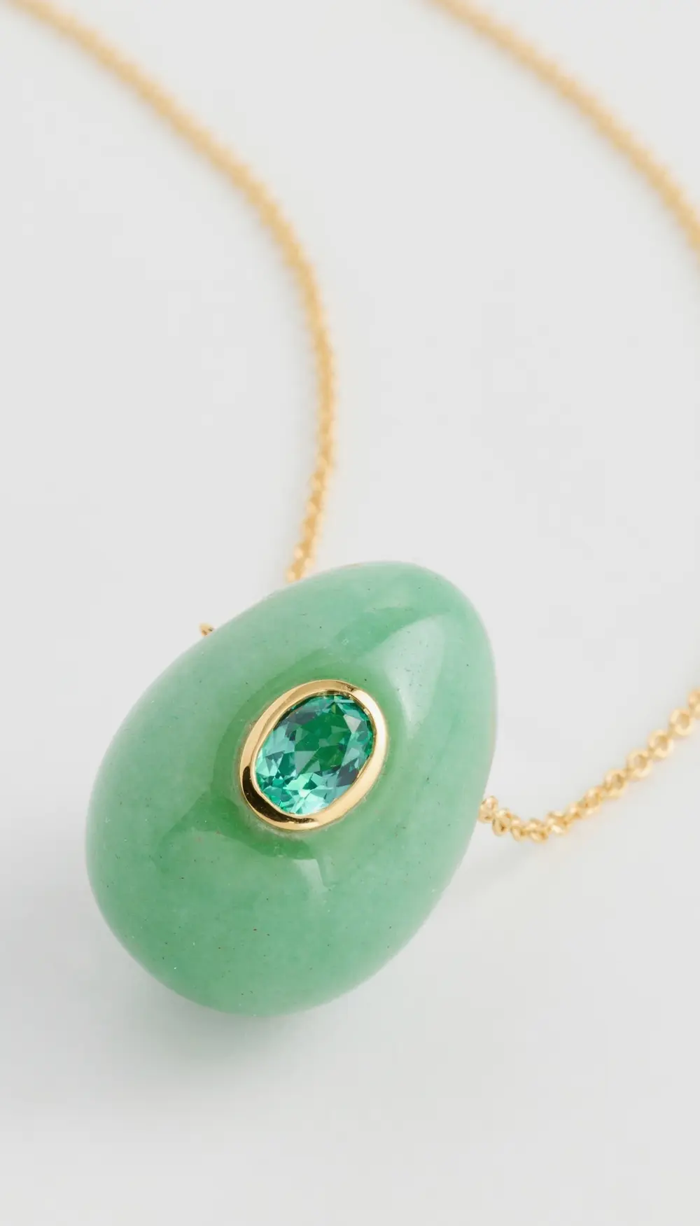 Lizzie Fortunato Constance Necklace In Green Aventurine