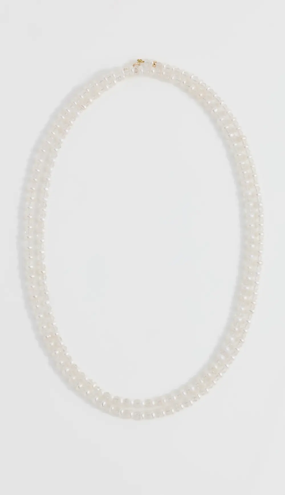 JIA JIA 14k April Pearl Crystal Double Long Necklace