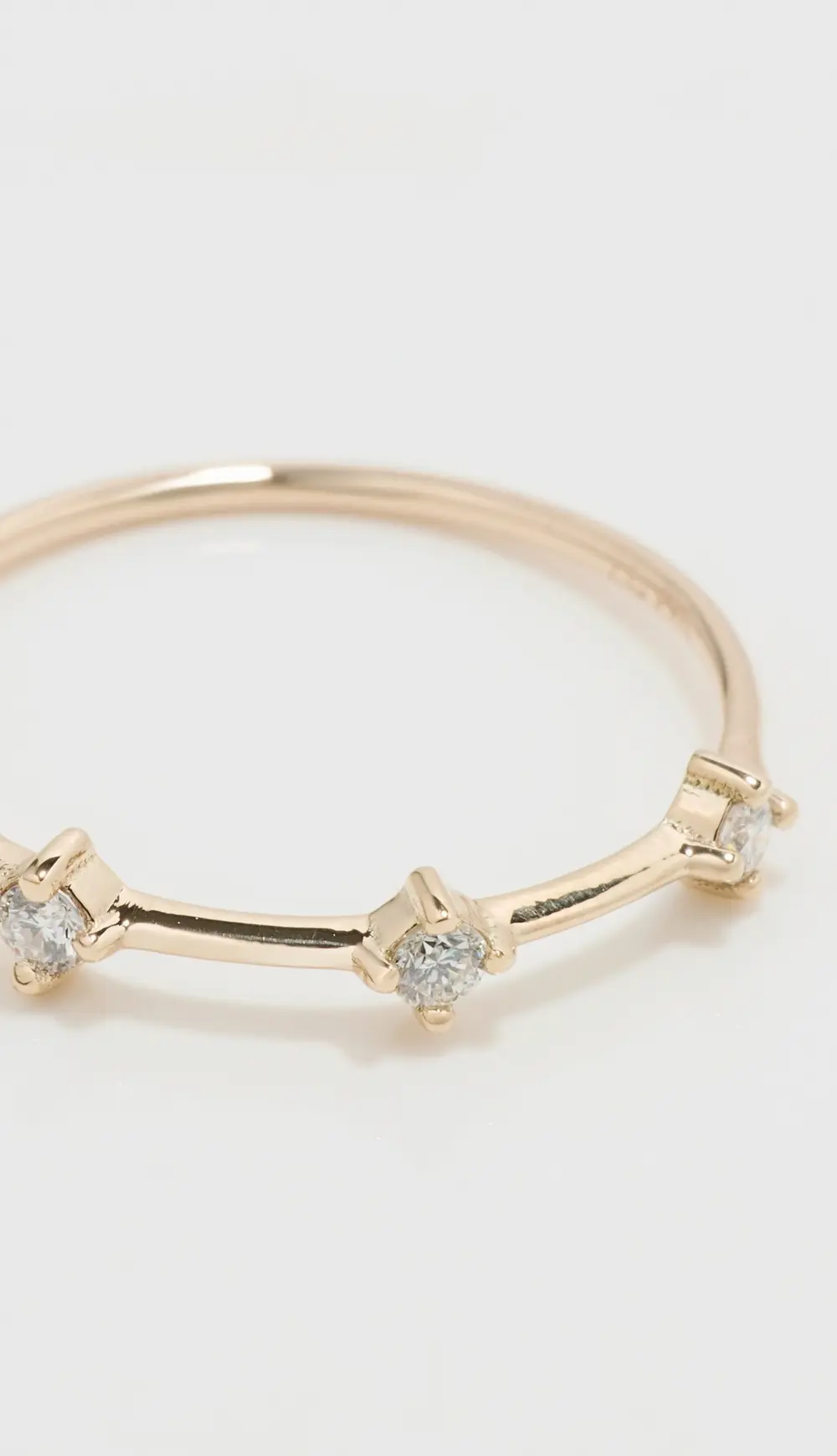 Zoe Chicco 14k Gold Diamond Dash Ring