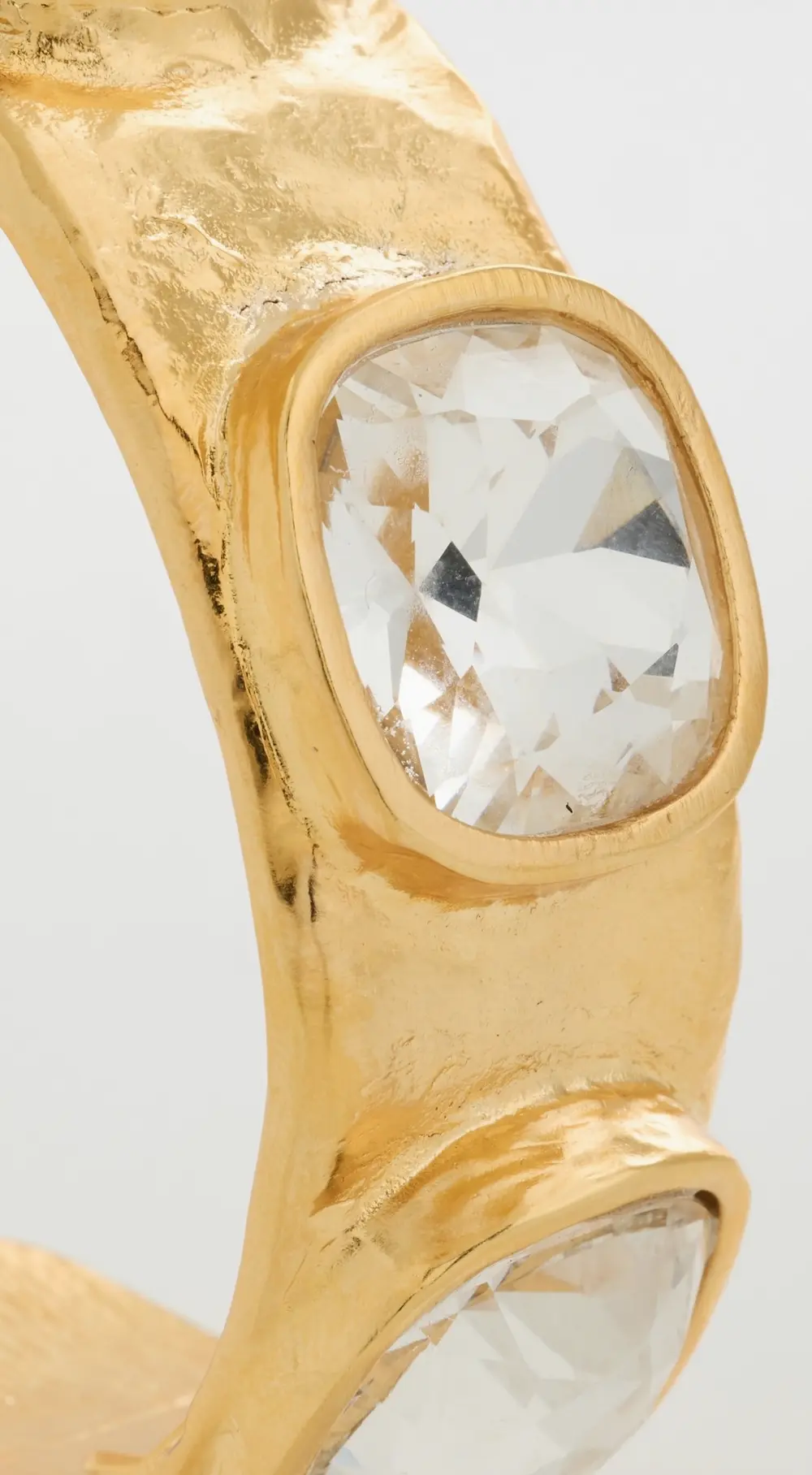 Kenneth Jay Lane Hammered Hinged Cuff Bracelet