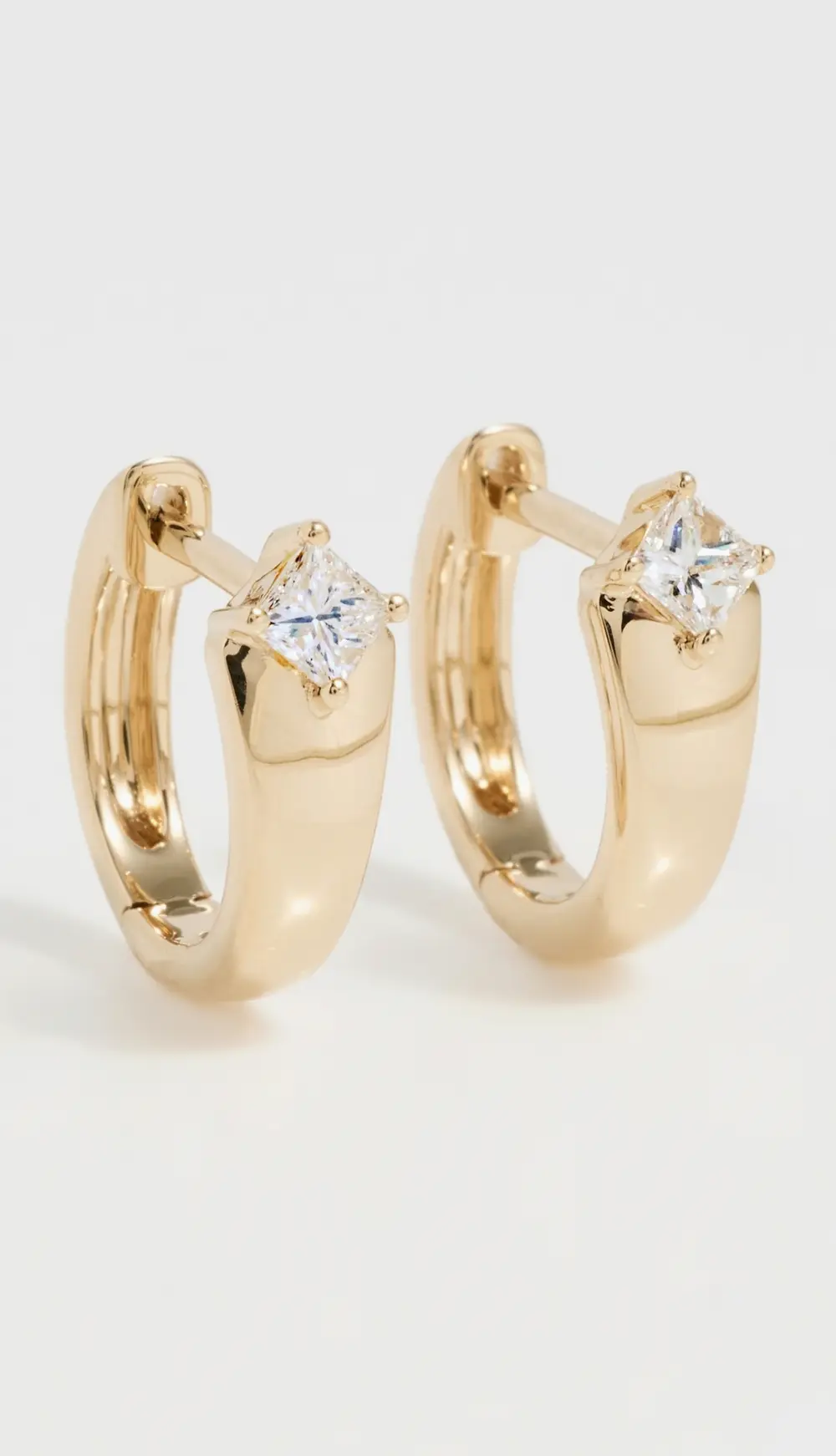 EF Collection 14k Gold and Diamond Kate Huggies