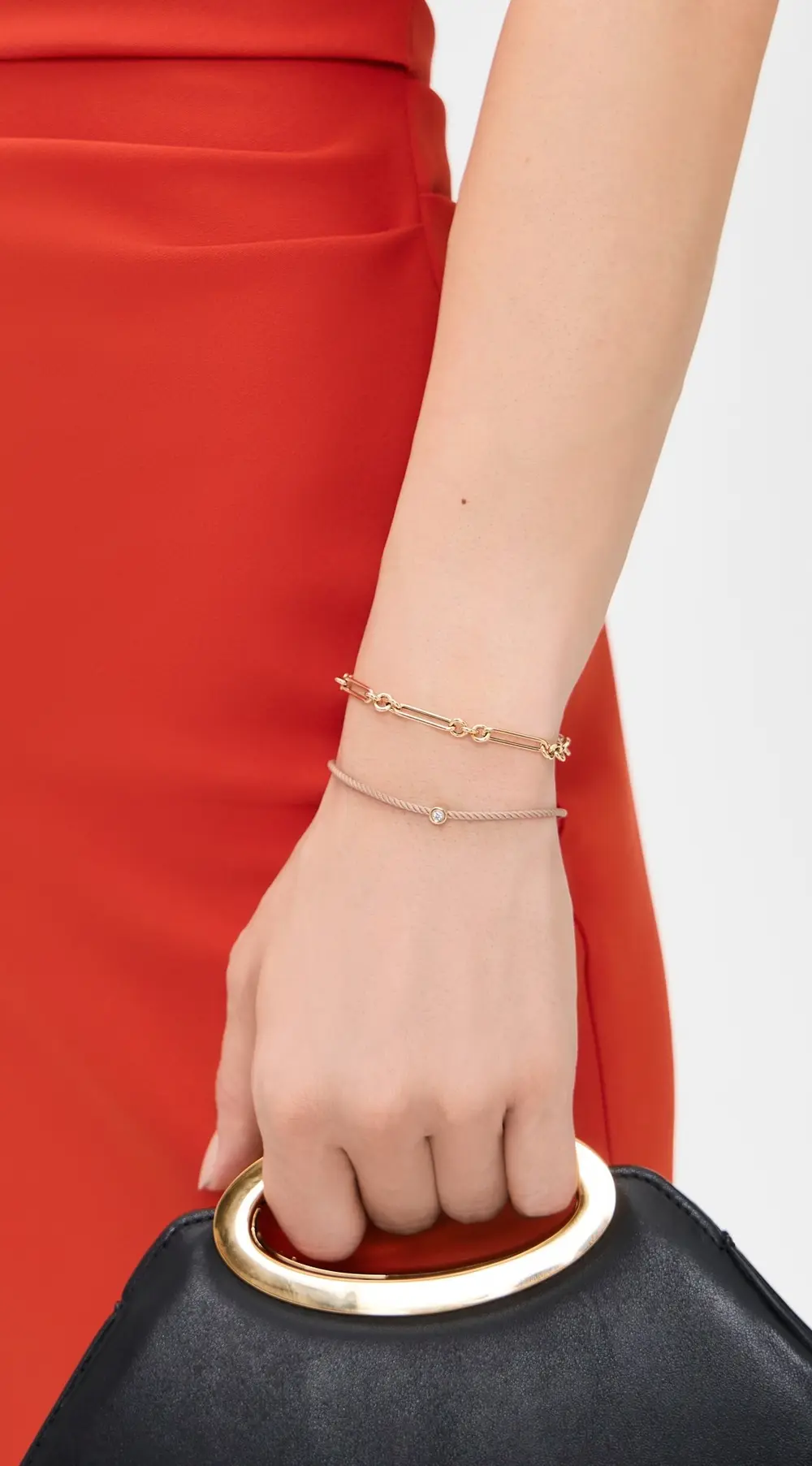 EF Collection 14k Diamond Pillow Cord Bracelet