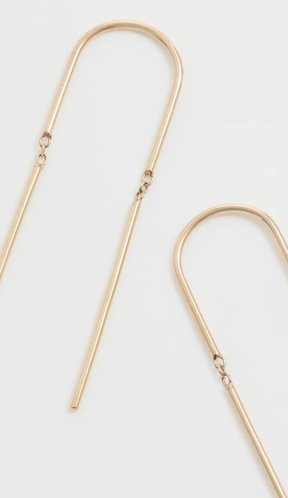 Zoe Chicco 14k Gold Wire Thread Through Earrings