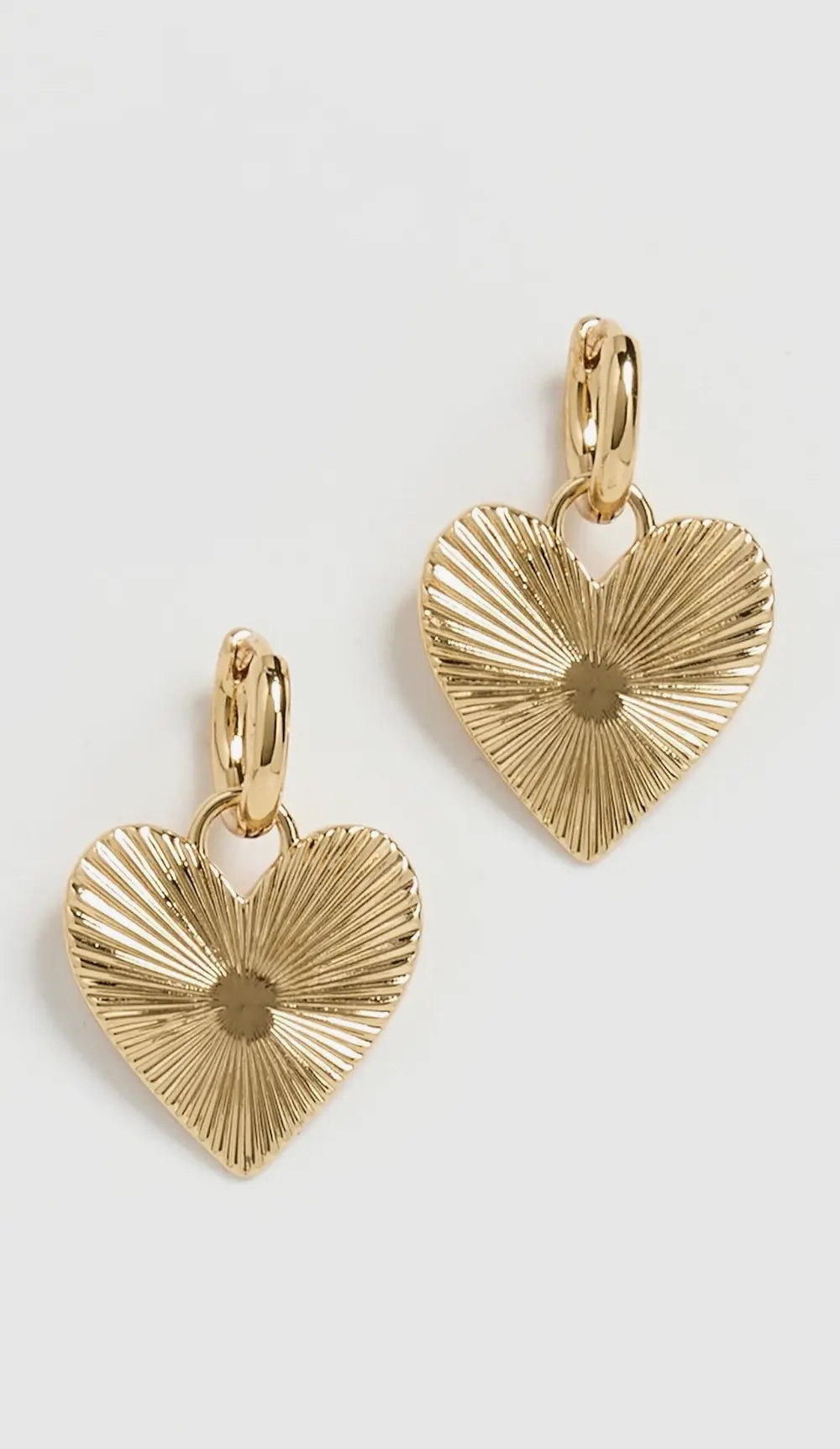 HART Small Ribbed Heart of Gold Huggies