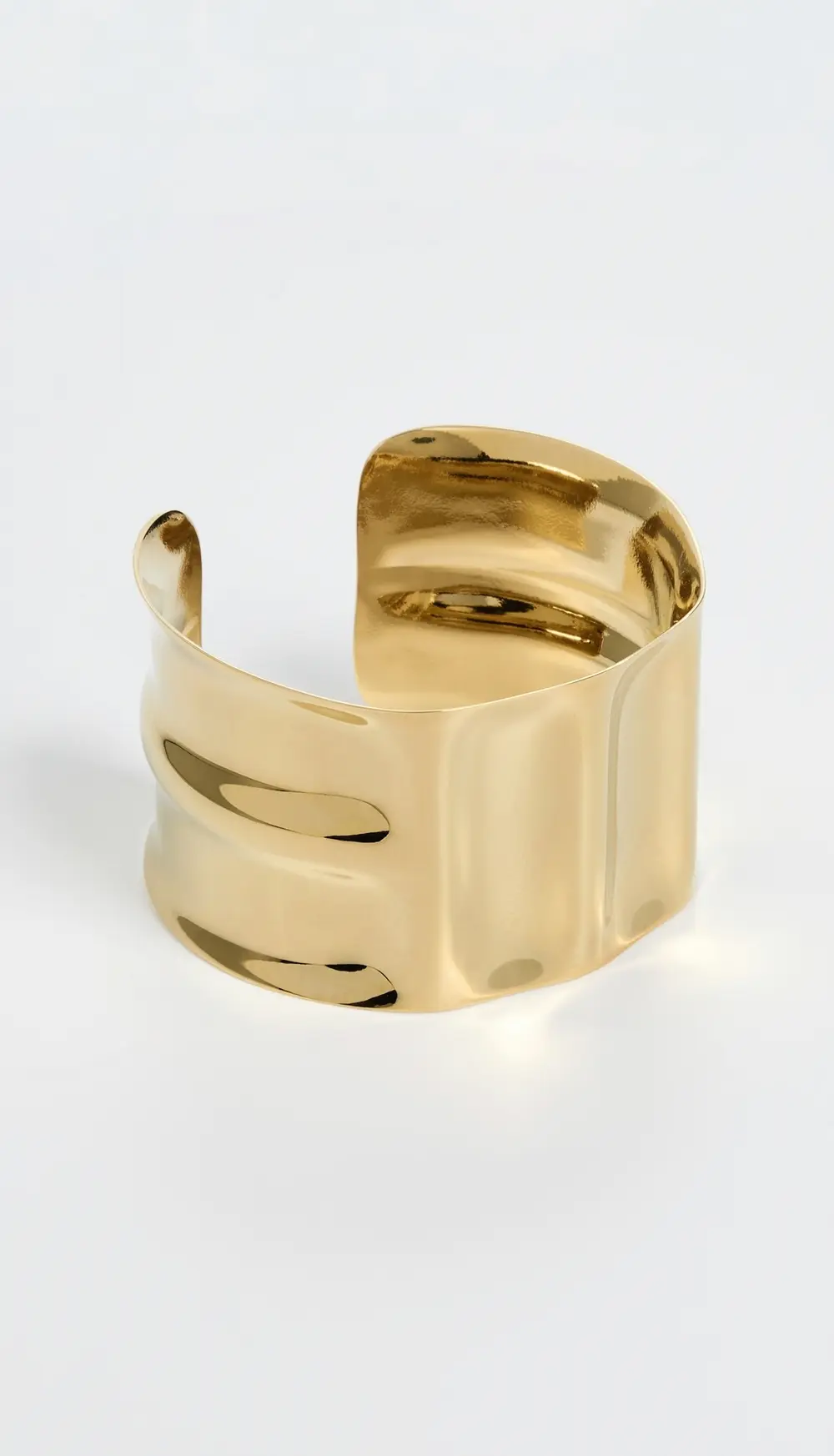 MAYAMAR Gold Hammered Cuff Bracelet