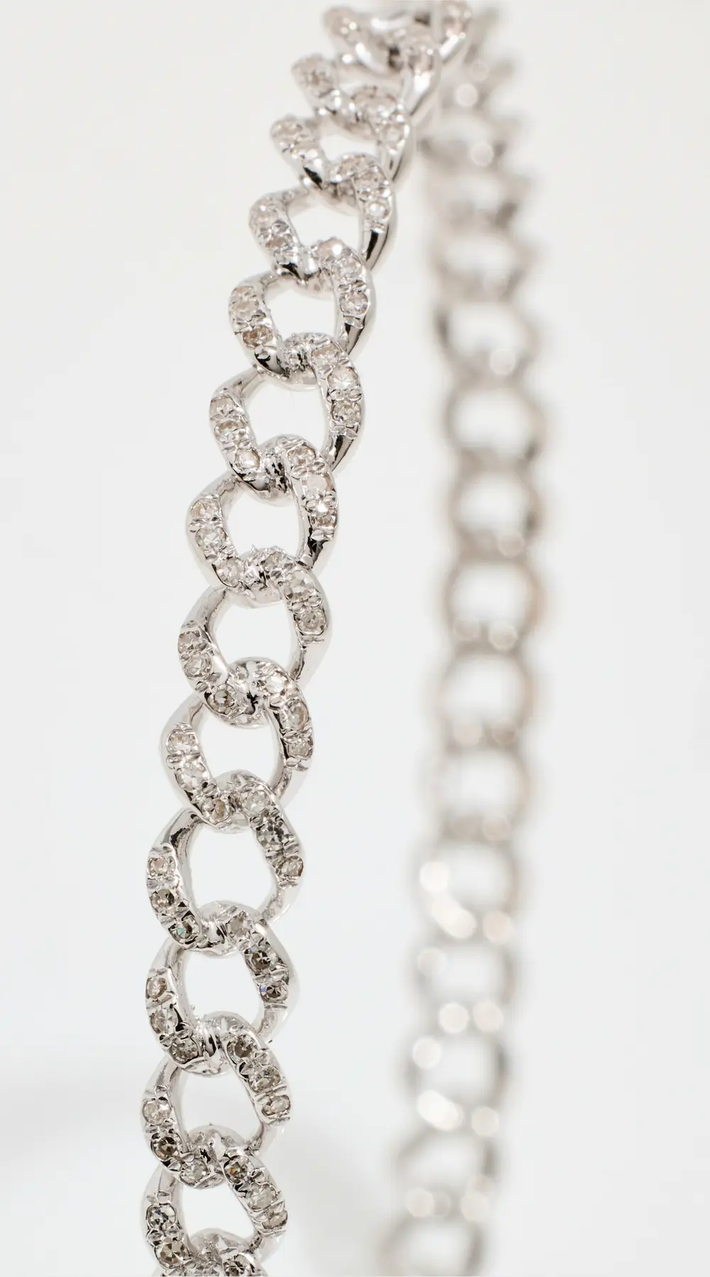 SHAY 18k Large Pave Link Hoops