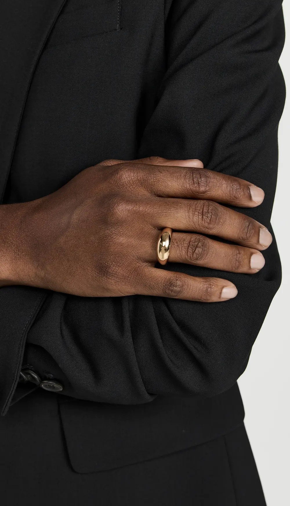 EF Collection 14k Gold Jumbo Dome Ring