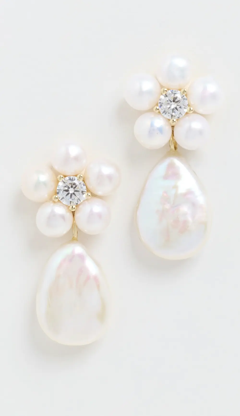 SHASHI Daisy Pearl Drop Earrings
