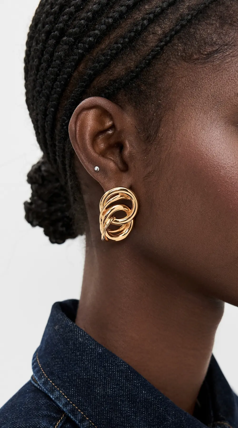 Galley Los Angeles Triple Infinity Earrings