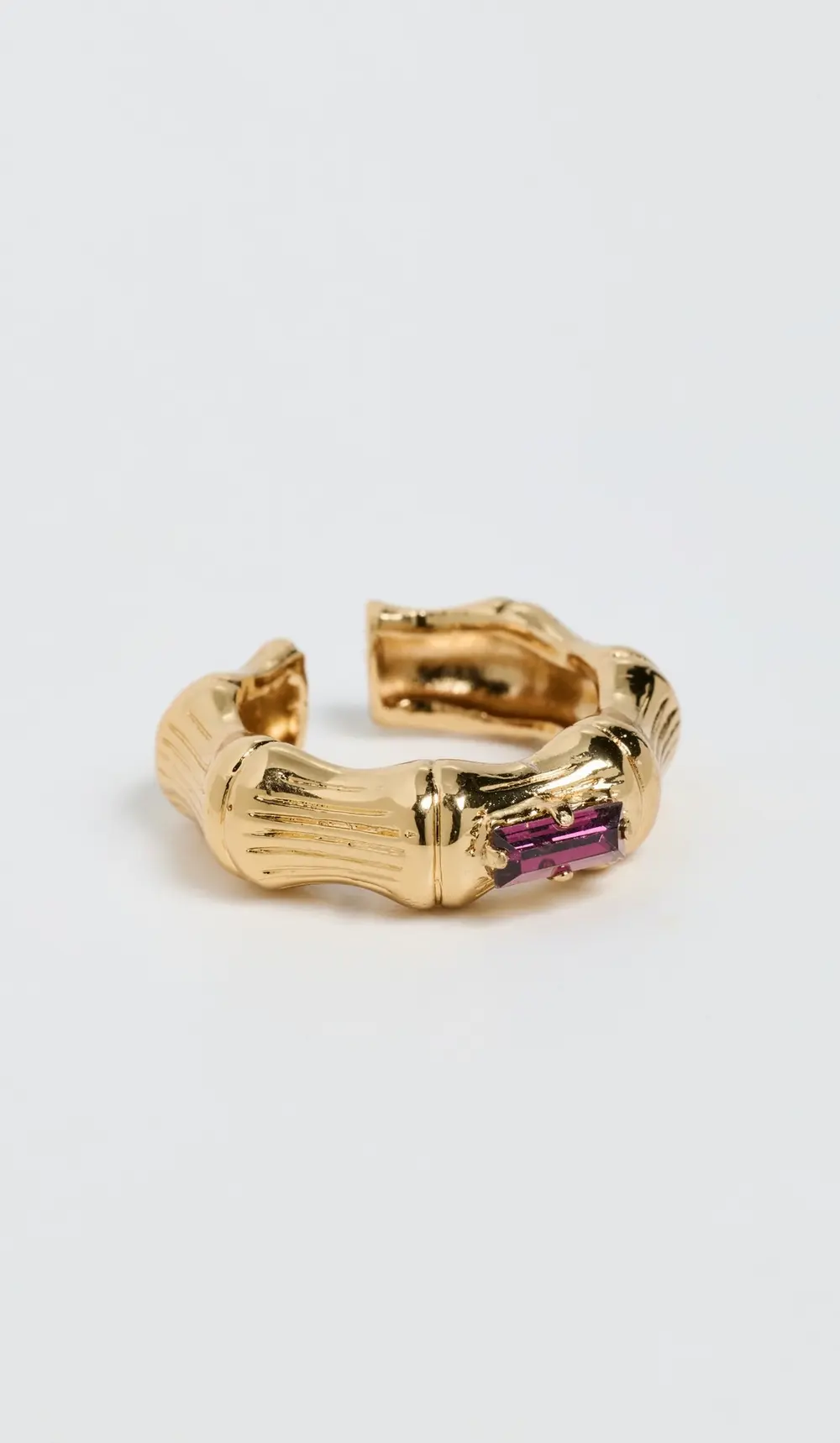 GAS Bijoux Bambou Jonc Strass O Ring