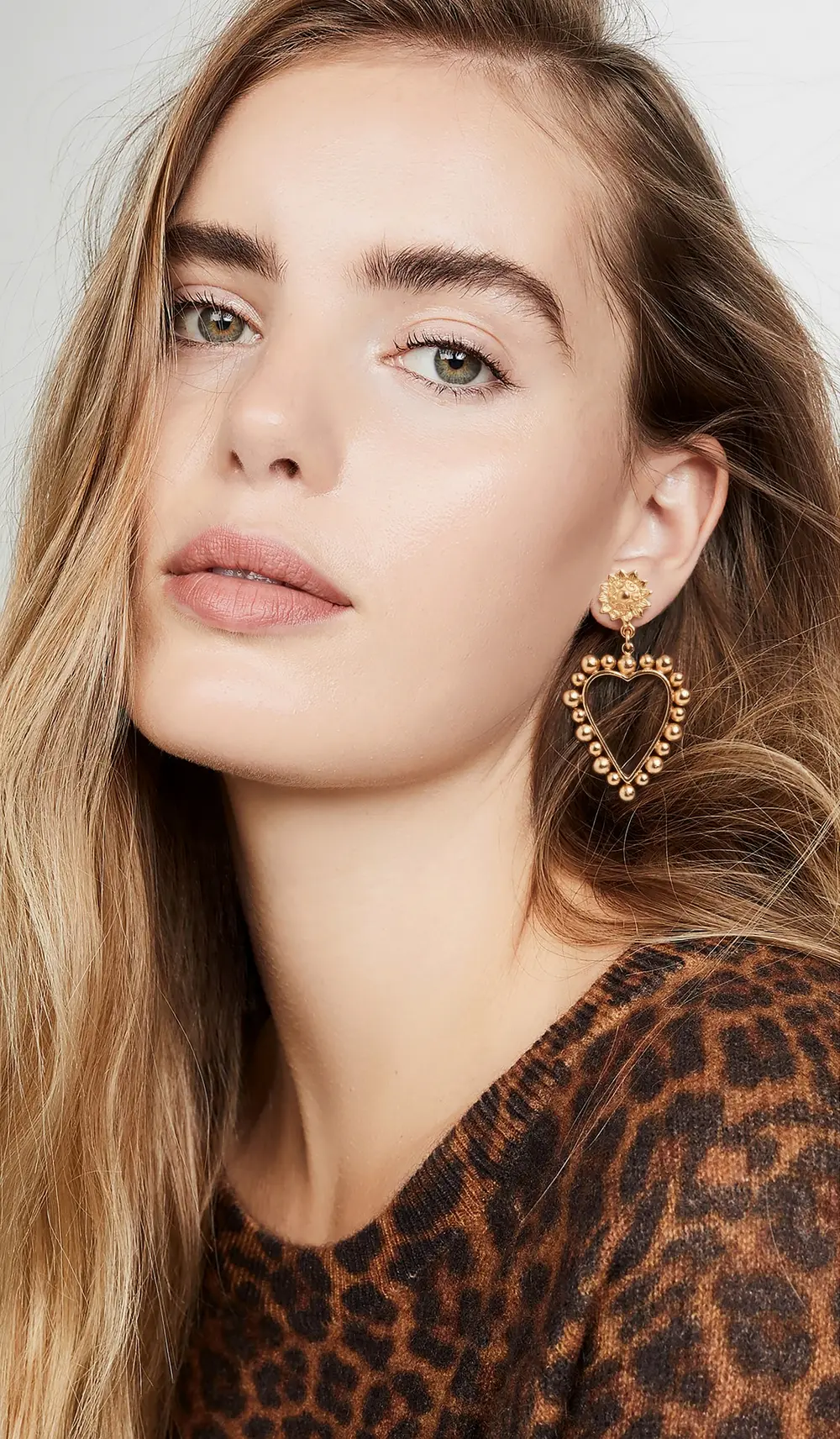 Brinker + Eliza Heart of Gold Earrings