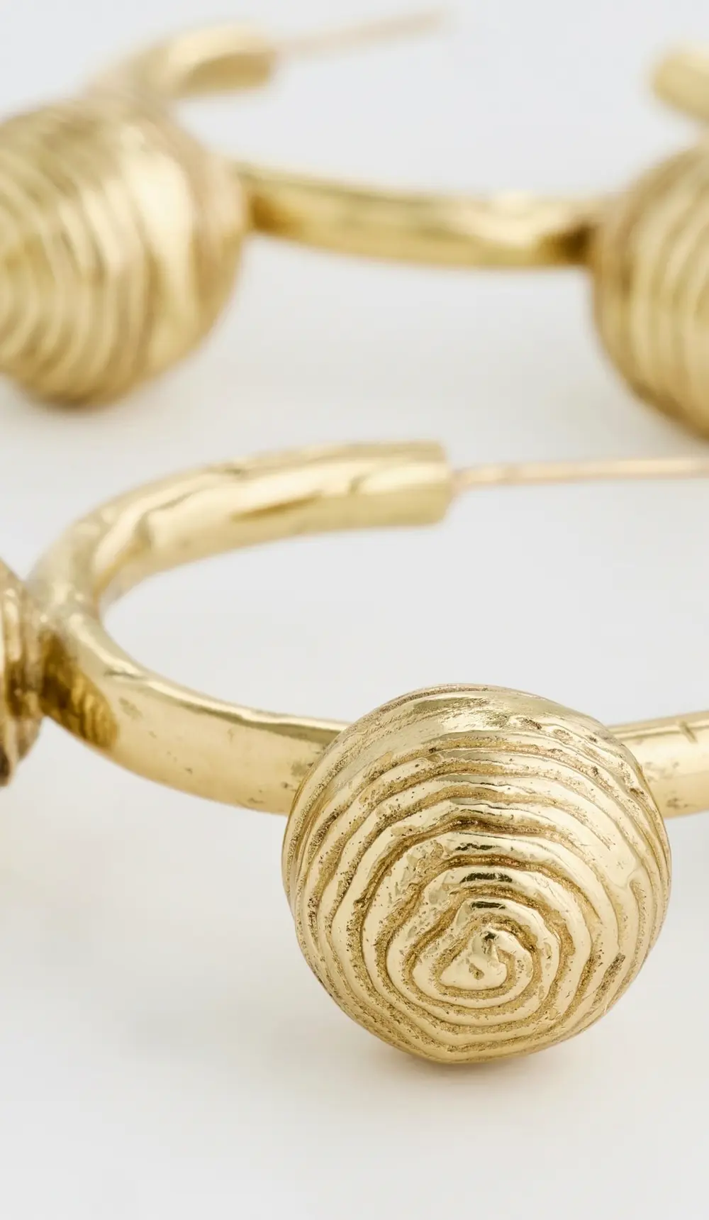 ALÉMAIS Le Jardin Spiral Ball Hoop Earrings