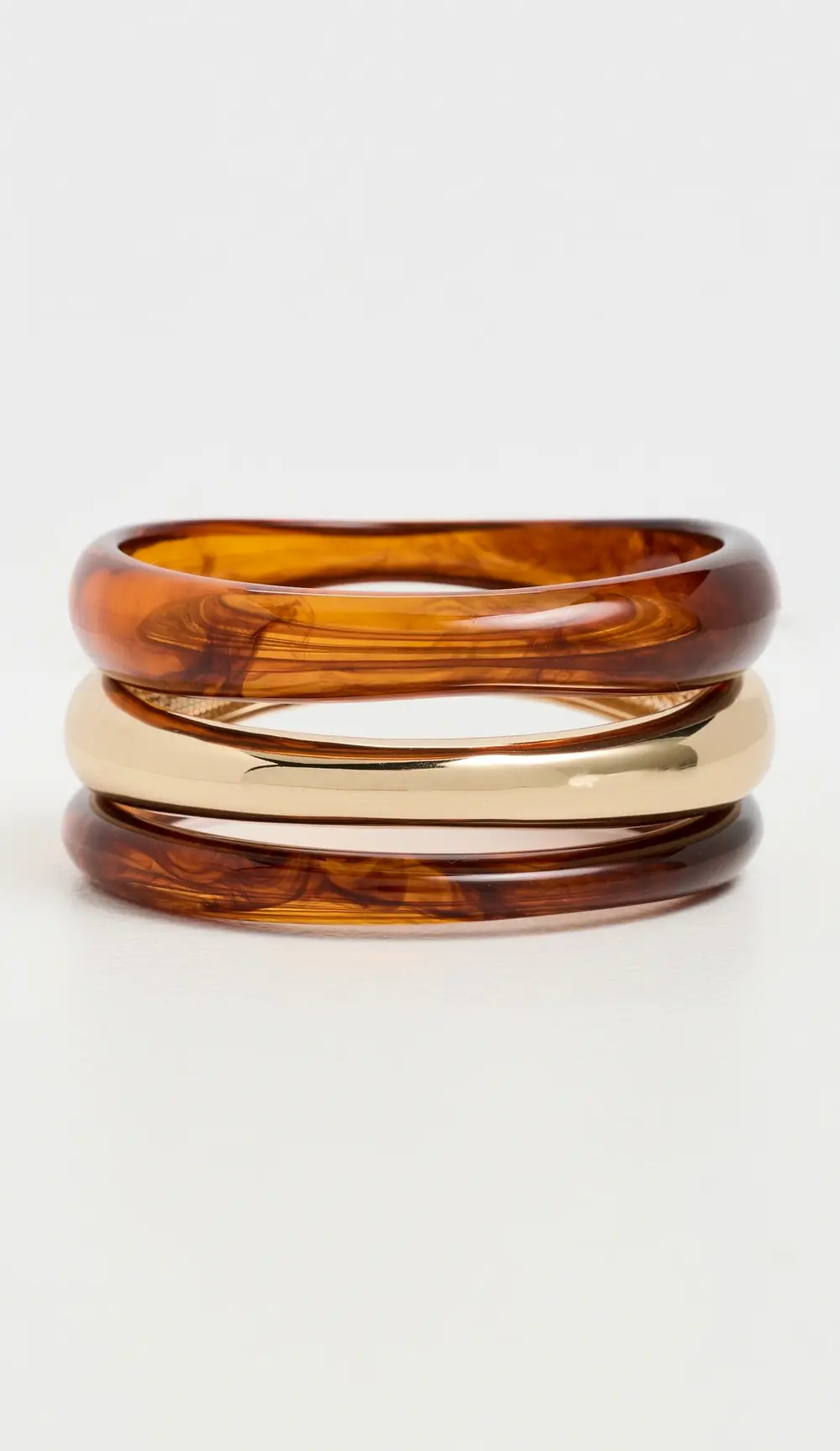 BaubleBar Raven Resin Bangle Set