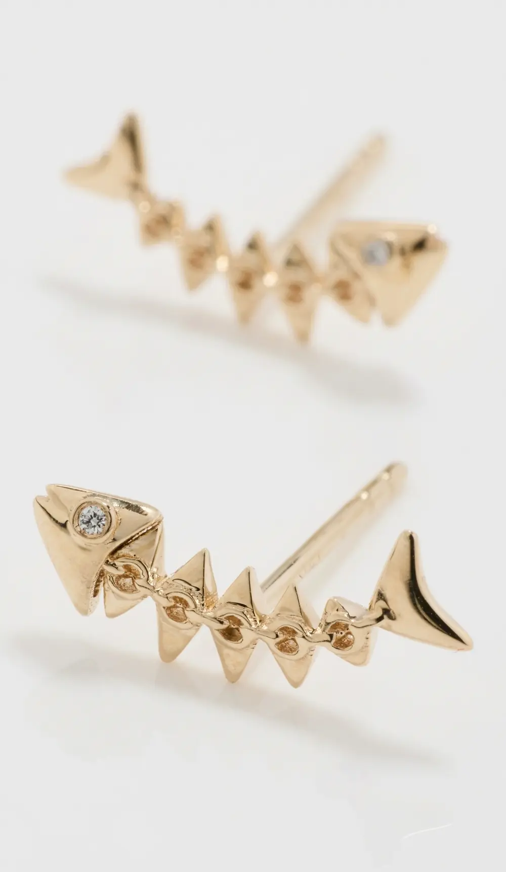 Sydney Evan 14k Fishbone Studs