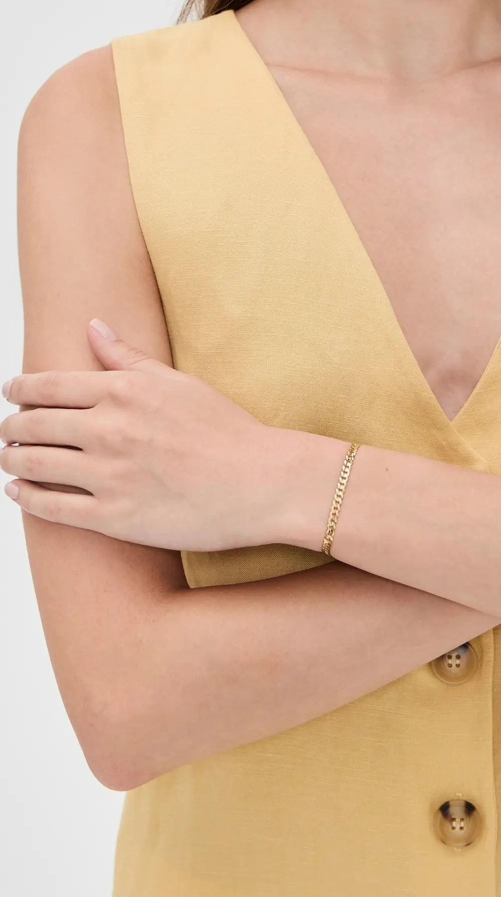 Isa Grutman 14k Cuban Chain Bracelet