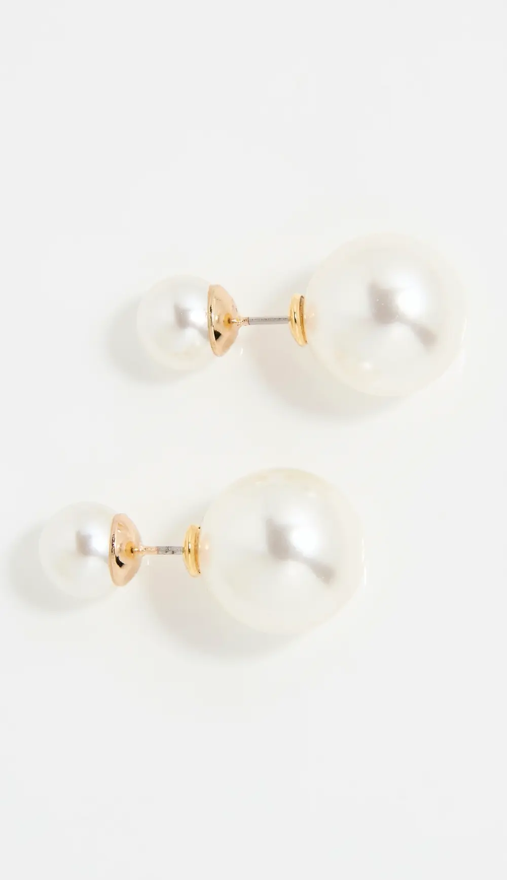 SHASHI Double Ball Pearl Earrings