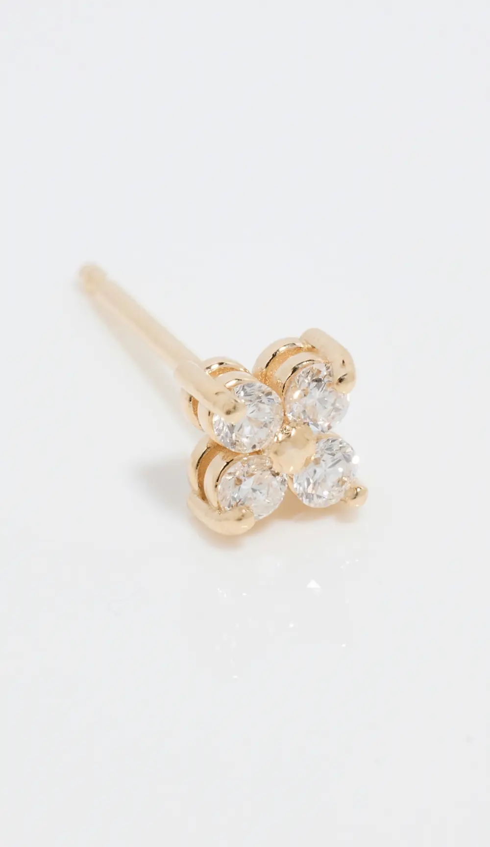 Zoe Chicco 14k Quad Prong Diamond Single Stud Earring