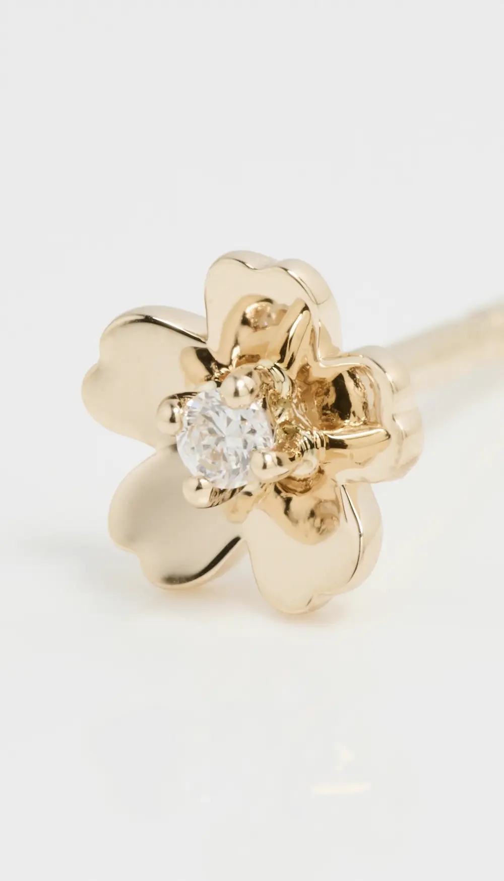 EF Collection 14k Mini Cherry Blossom Stud Earrings