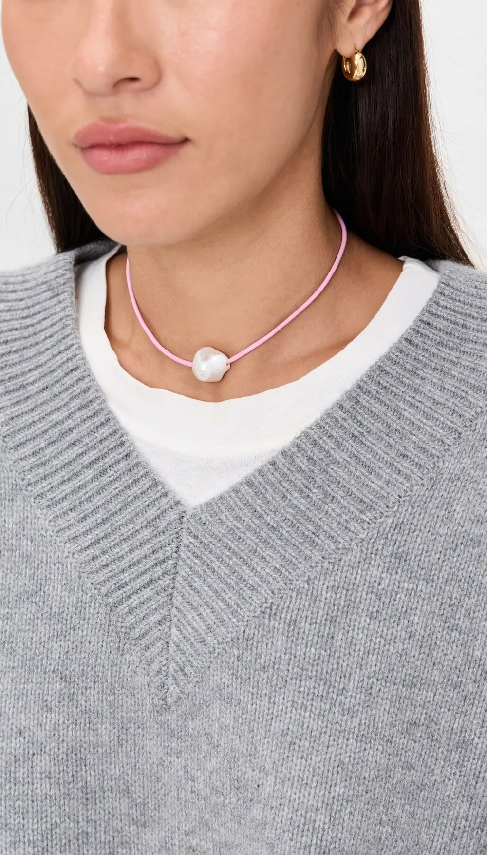 HART Ballet Pink Pearl Cord Necklace