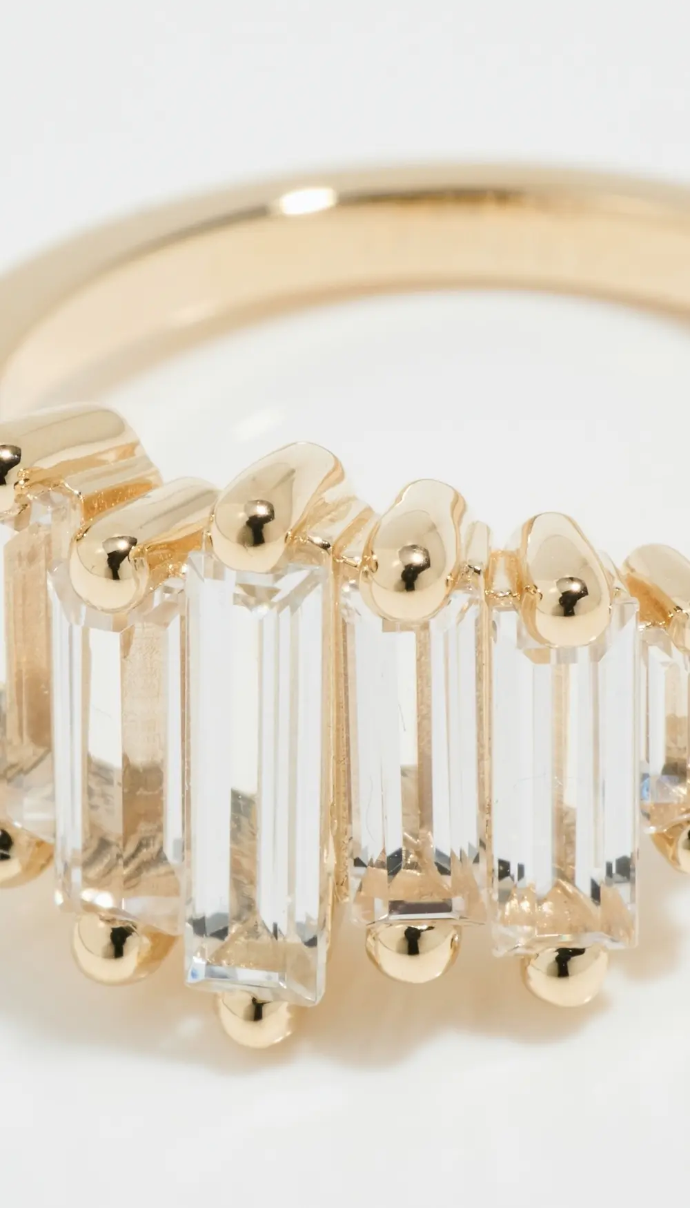 Kalan by Suzanne Kalan 14k Yellow Gold White Topaz Ring