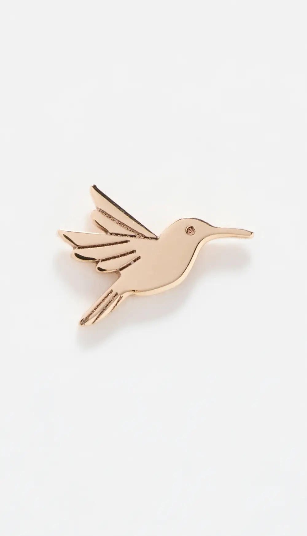 Zoe Chicco 14k Gold Single Itty Bitty Hummingbird Stud Earring