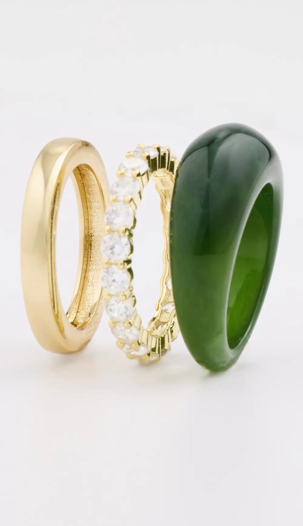 SHASHI Jacques Pave Ring Set