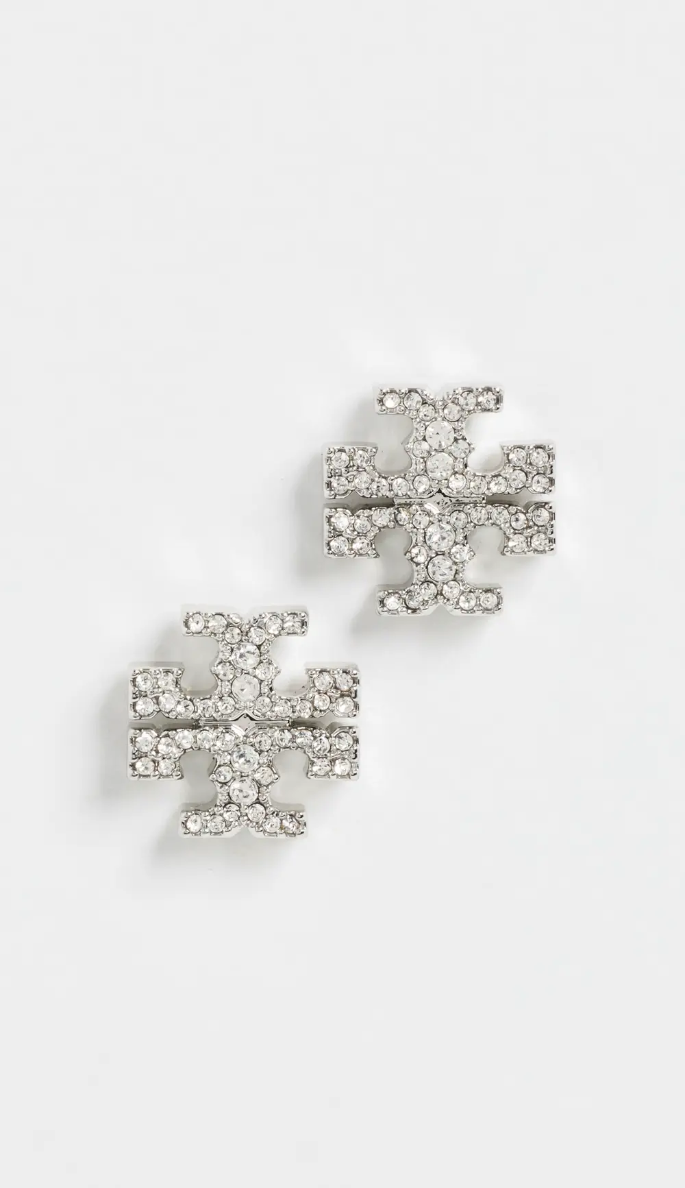 Tory Burch Icon Pavé Stud Earrings
