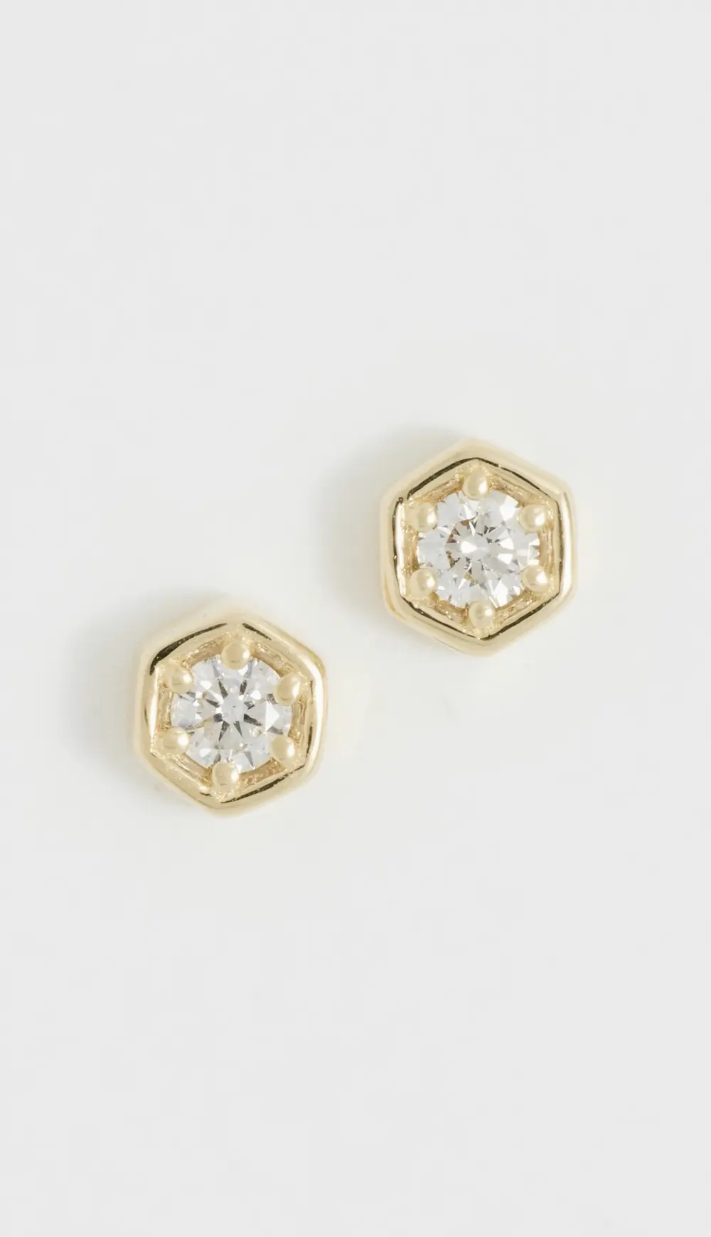Ariel Gordon Jewelry Diamond Hex Studs