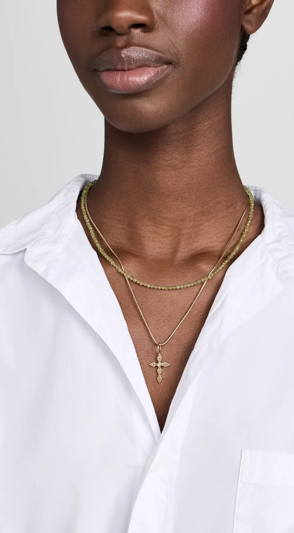 JIA JIA August Peridot Beaded Necklace