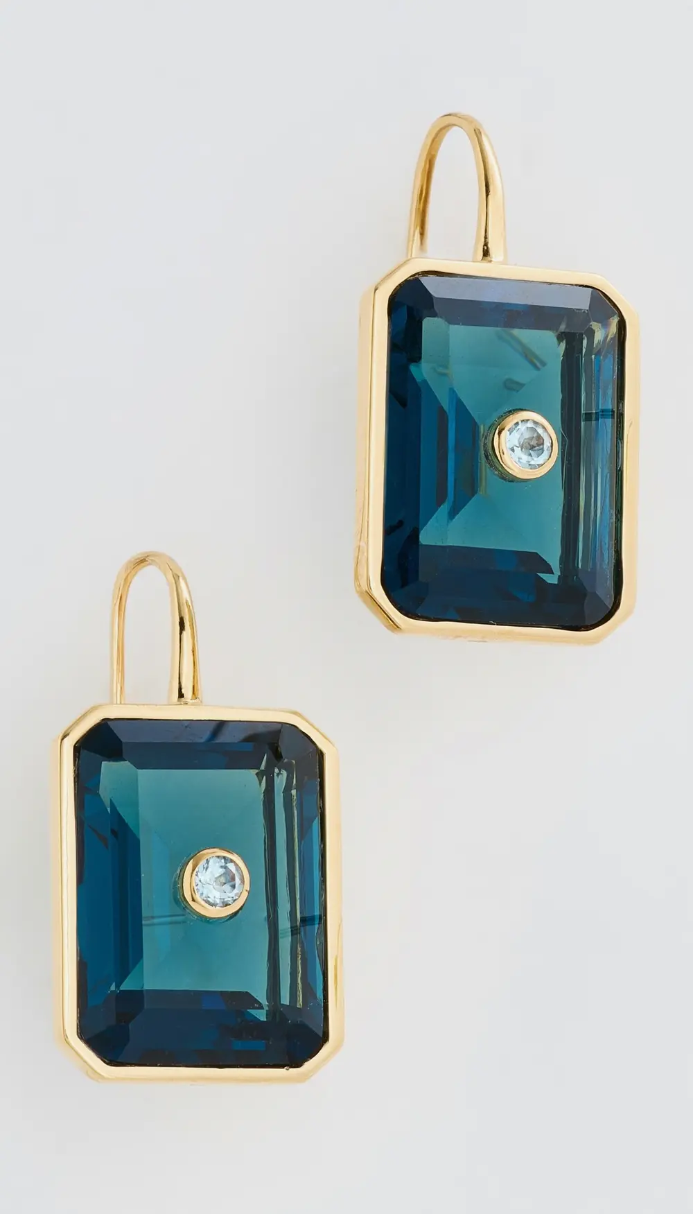 Lizzie Fortunato Tile Earrings In Denim