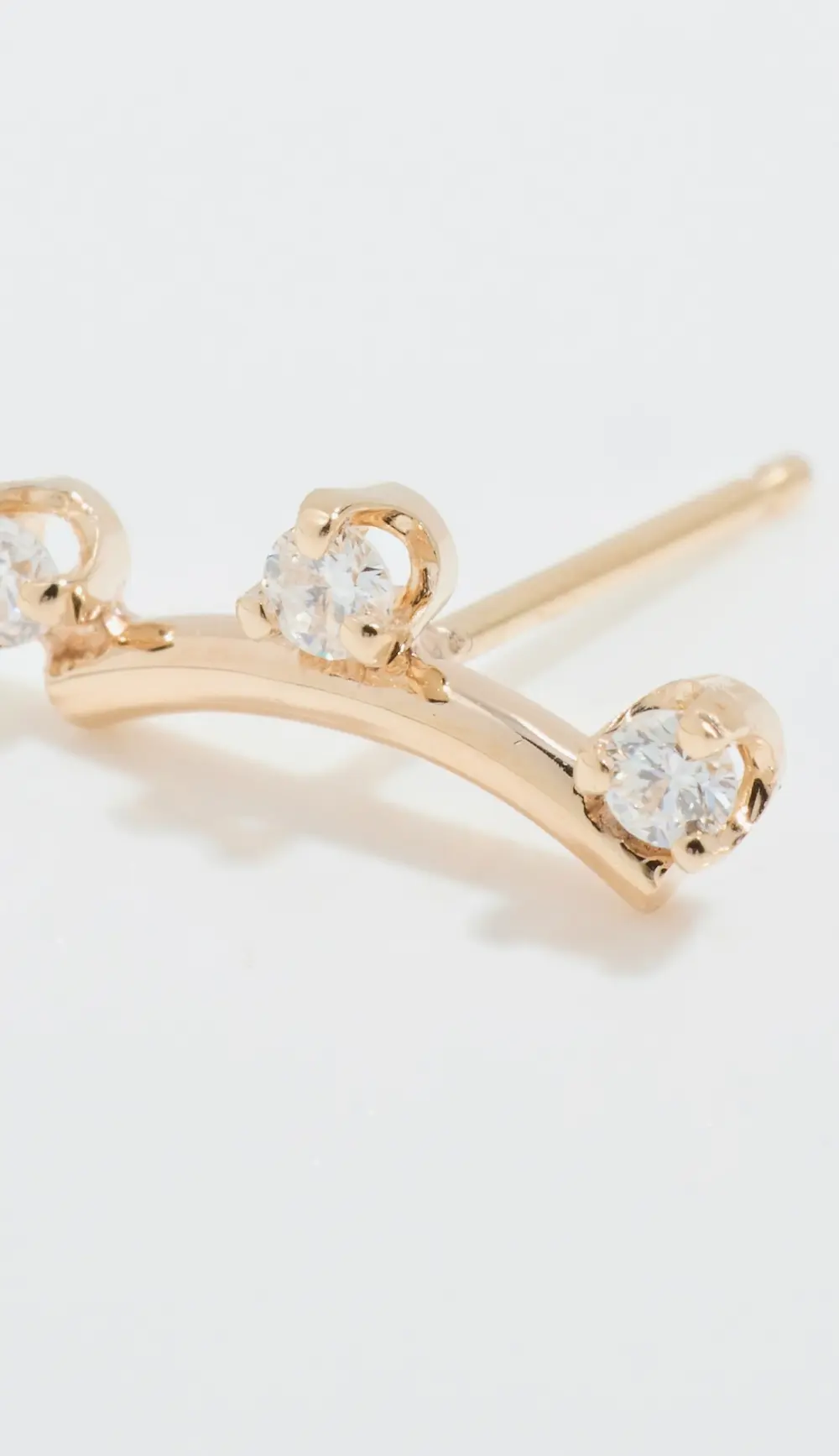 Zoe Chicco 14k Gold Thicker Wire Arc Stud Earring