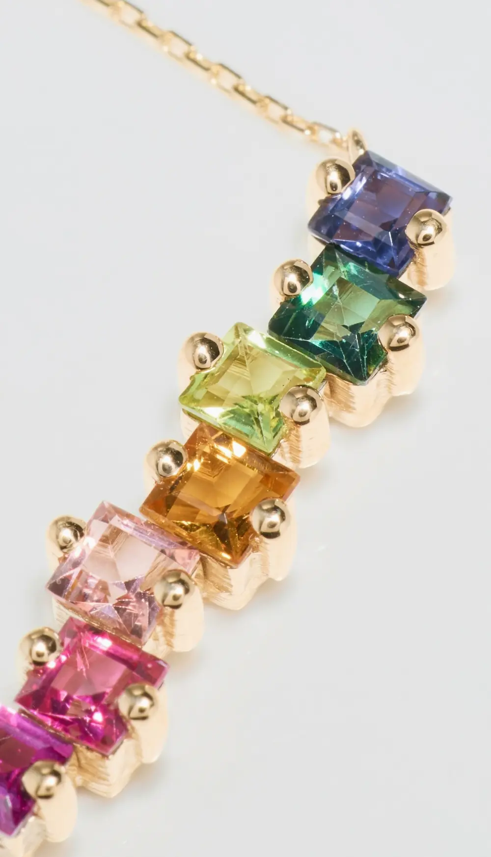 Kalan by Suzanne Kalan 14k Cierra Rainbow Bar Pendant Necklace