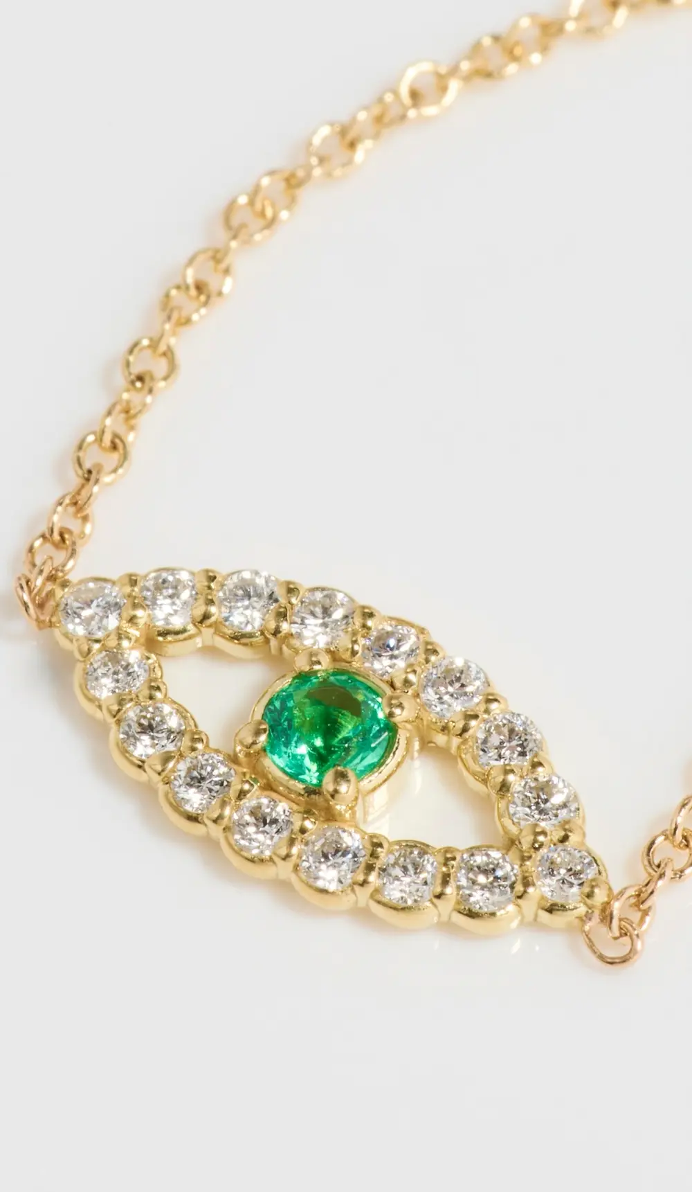 Jennifer Meyer Jewelry Mini Open Evil Eye Necklace