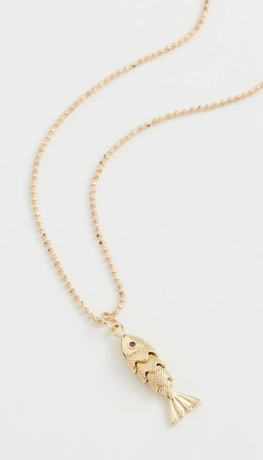 Alexa Leigh Gold Fish Ball Chain Necklace