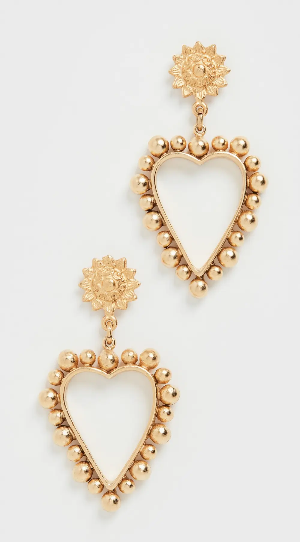 Brinker + Eliza Heart of Gold Earrings