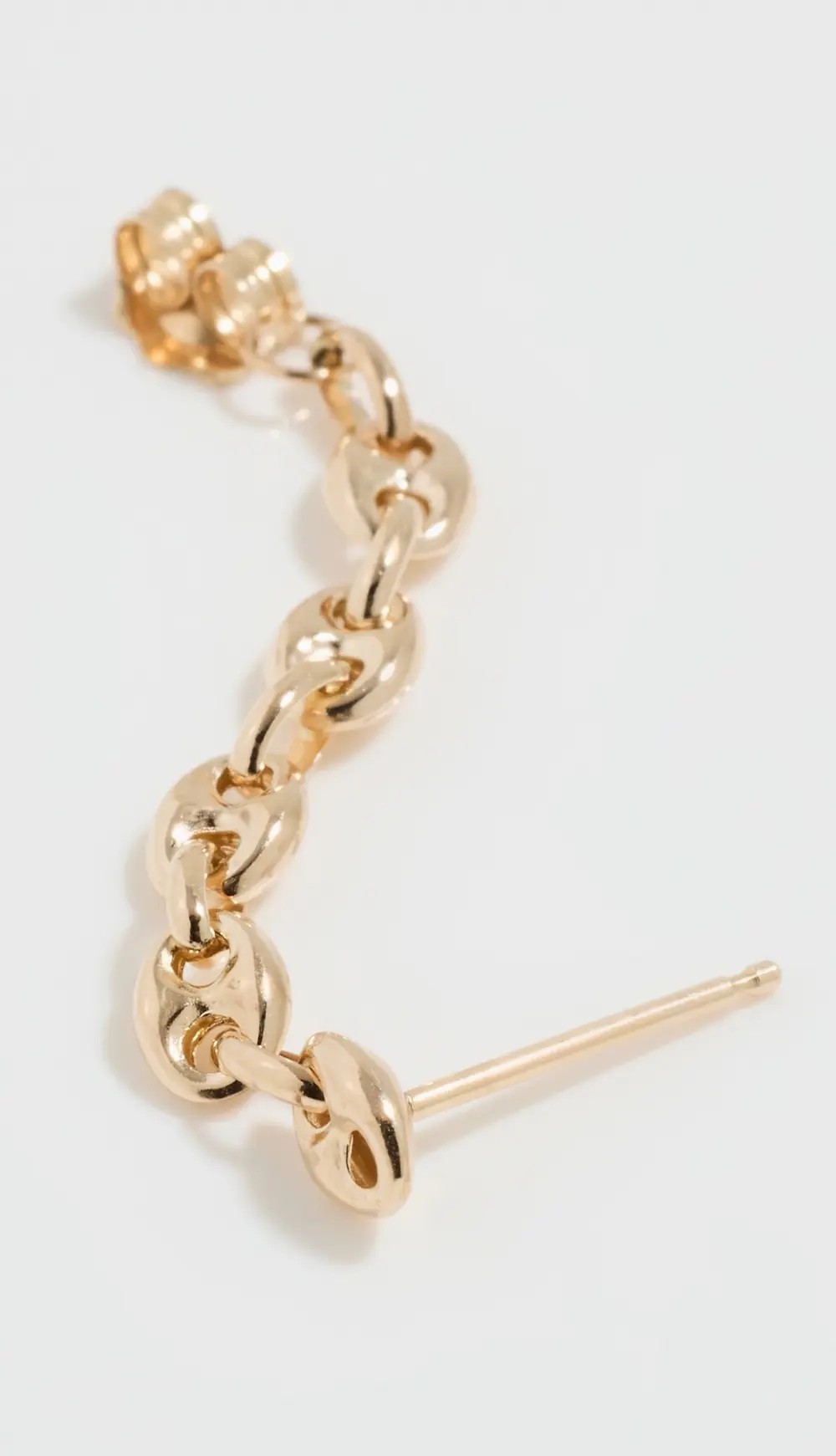 Zoe Chicco 14k Gold Mariner Chain To Back Earrings