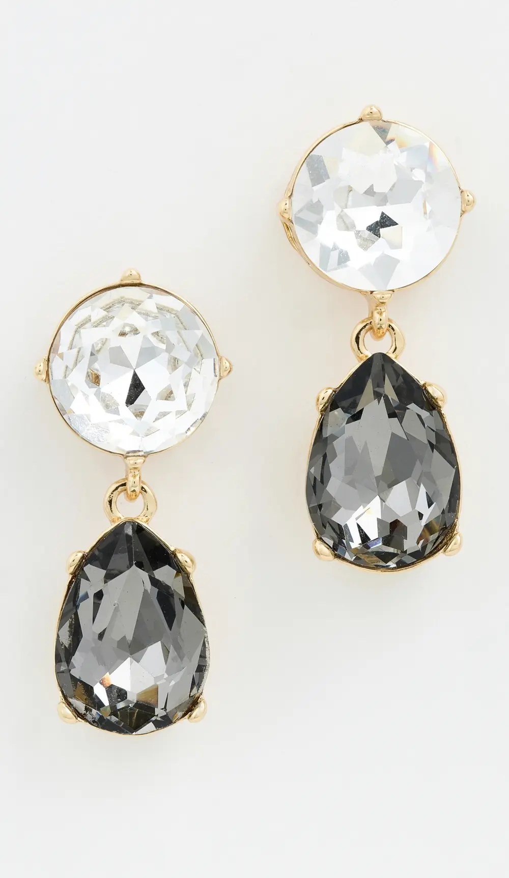 Kenneth Jay Lane Teardrop Bottom Earrings